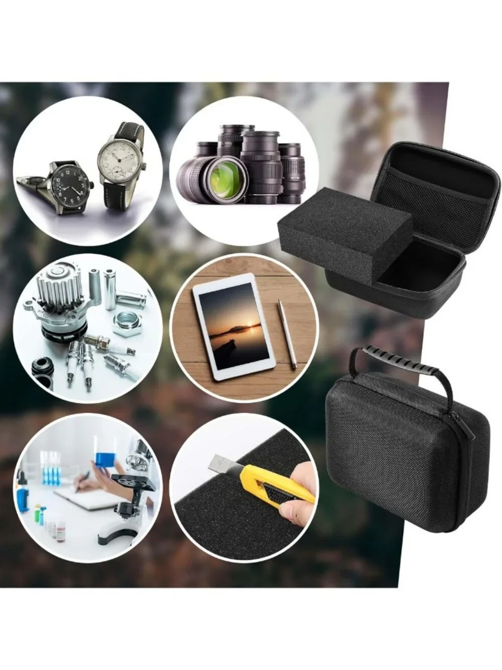 Customizable Foam EVA Hard Case - Shockproof Protective Carrying Case for